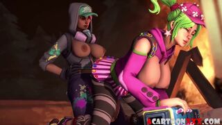 Fortnite futanari having sex with sexy hero