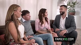 Teen step-sibling fucking with their stepmom and stepdad - Pristine Edge, Rissa May