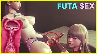 Futanari Fuck Femboy Classmate in College Uniform and Cum On Body - Futa Family Hentai 3D Animation Hard Sex