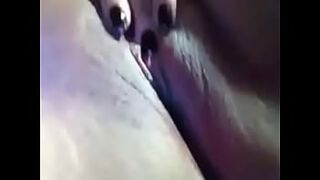 Viet whore Dung masturbates closeup