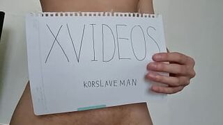 Korslaveman - My Verification video for Xvideos