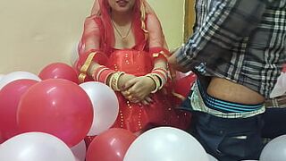 First Night of a Newly Married Desi Beautiful Hot Wife Fucked by Husband in Hindi