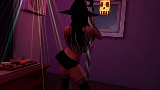 Jozie Dark Halloween Tease - Sims 4 Porn Video