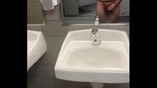 XHAMSTER - Jerking nude in public bathroom