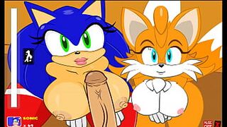 XXX COM - Sonic and Tails sucking a Big Cock