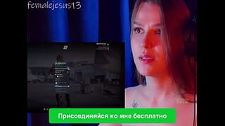 XVIDEOS - Webcam model is ready to transfer money for drink to her client for playing Counter Strike with her