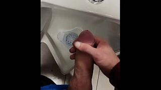 XVIDEOS - real risky johnholmesjunior shooting cum load in busy vancouver public mens bathroom