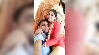 Desi couple enjoying sex in Bedroom