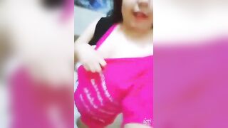 Super horny BOOBY girl bathroom show- desi xxx