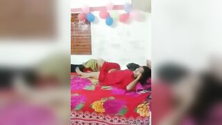 Beautiful college girl fucking hard in birthday party - desi xxx