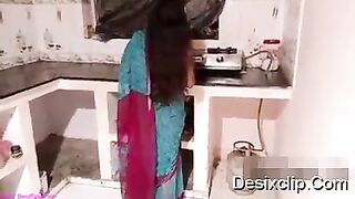 devi anni in saree fucked in kitchen leaked mms - desi xxx