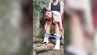 Most viral video cute girl getting fucked by boyfriend in the woods sex video - Fsiblog desi xxx