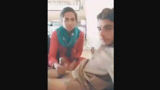 Punjabi Bhabhi Giving Handjob to Her Dever - Desivdo randisex desi xxx